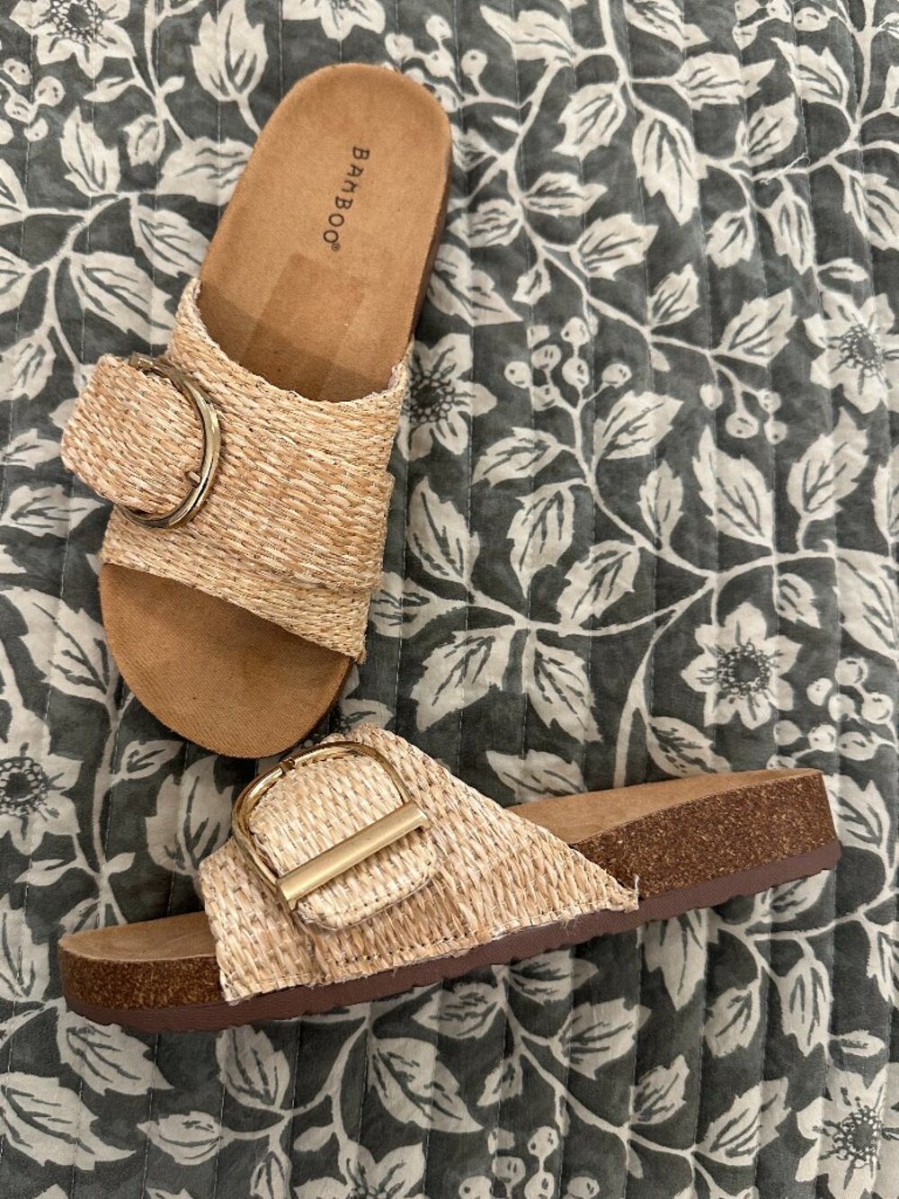 Bamboo Single Strap Sandal